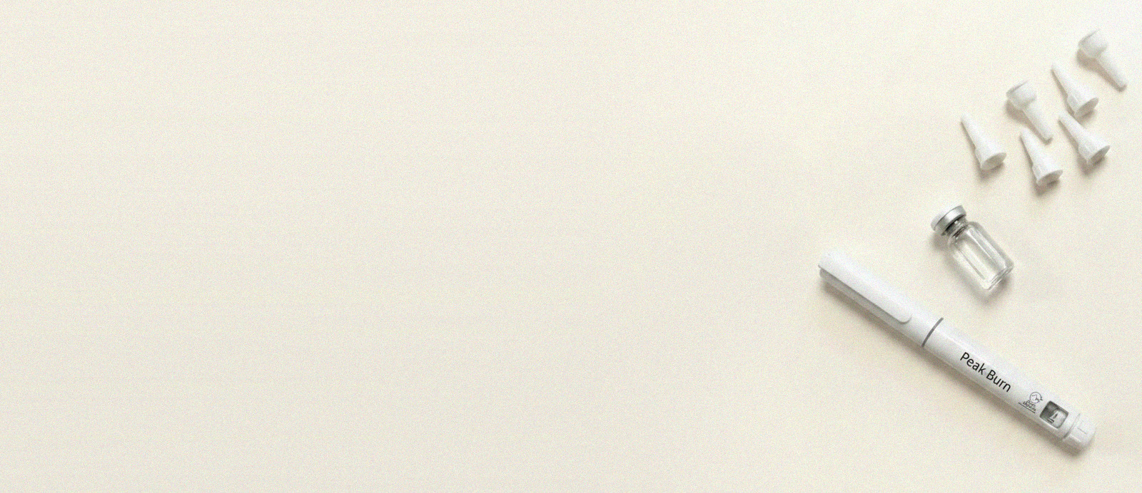 Peak peptide pen with bacteriostatic water vial
